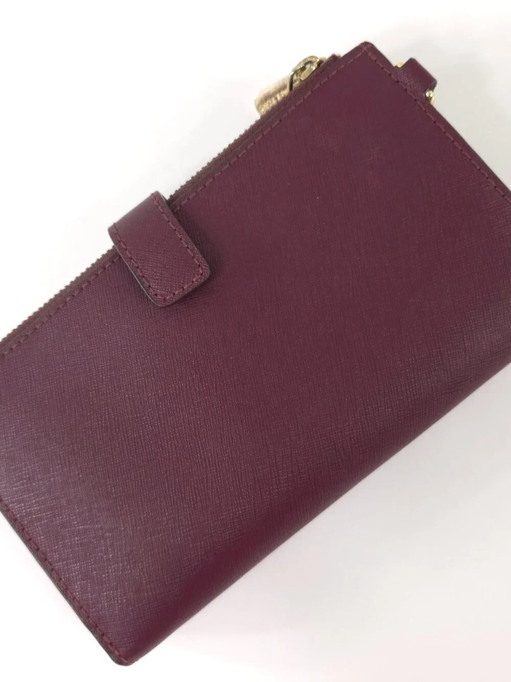 MICHAEL KORS Jet Set Double Zip Wallet Merlot Leather *NO WRISTLET* *VGC* MK....